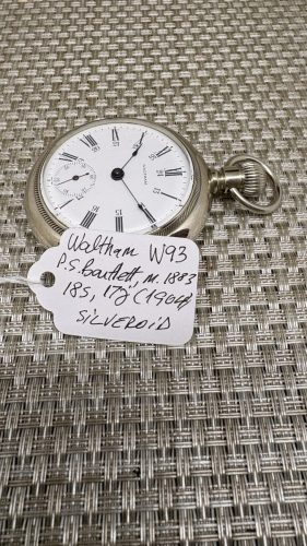 $425CAD Waltham P.S.Bartlett